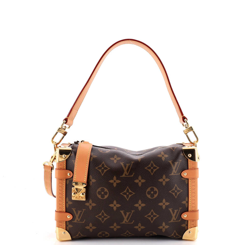 Louis Vuitton MM Side Trunk Handbag Monogram Canvas